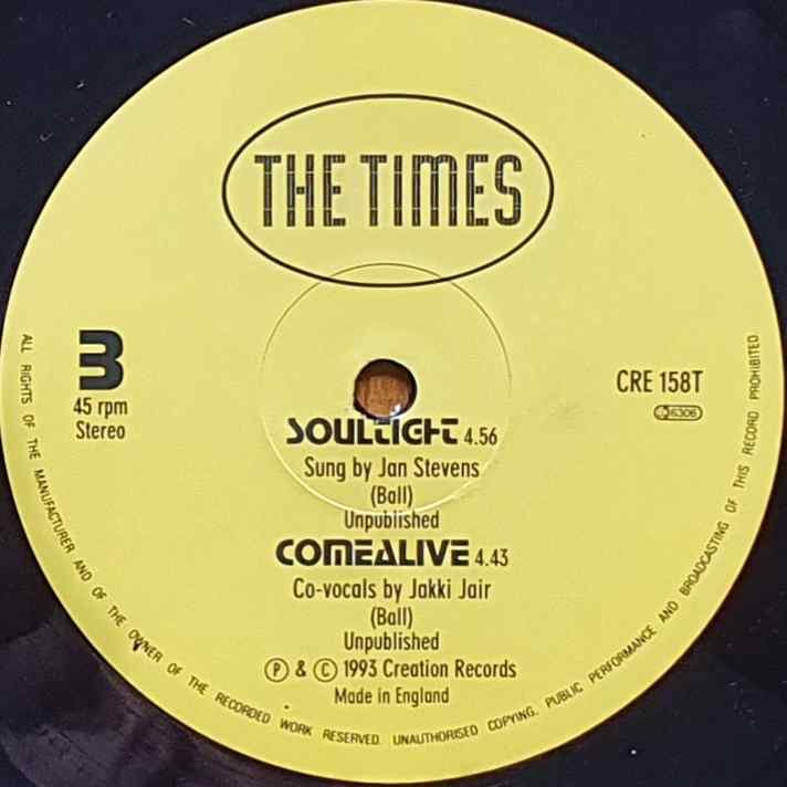 CRE 158 T Finnegans break The Times Label